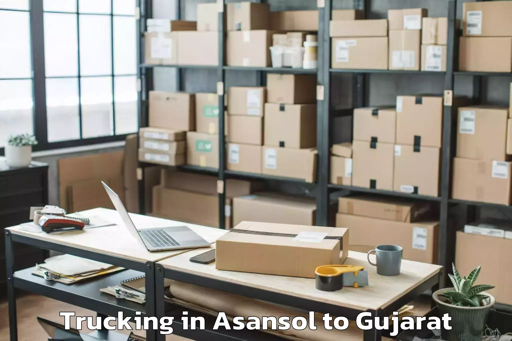 Top Asansol to Ahmedabad Airport Amd Trucking Available